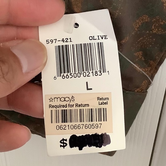 Mens Large NWT 2000s Pop Icon Colthing Long Sleeve Button Shirt Cotton USA Made - Picture 4 of 4